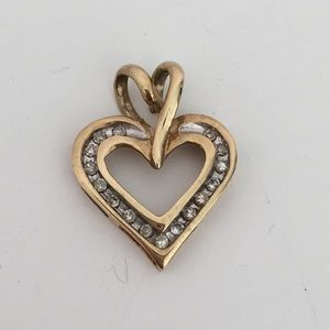 10K Gold Heart Charm